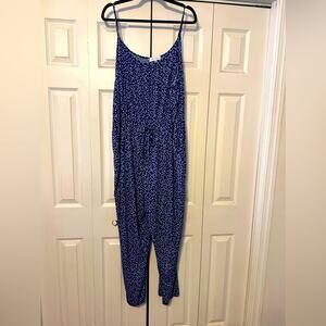 Gilli jumpsuit size 3x blue/white design very soft no ironing needed— never worn